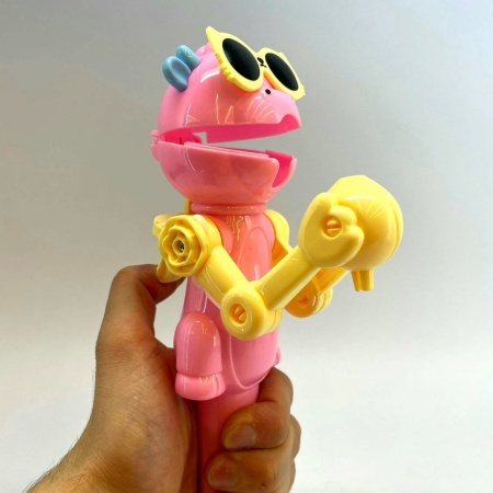 Держатель для леденцов/Игрушка-робот для хранения Lollipop (pink)
